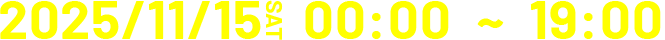 10/11（土）12:00 ～