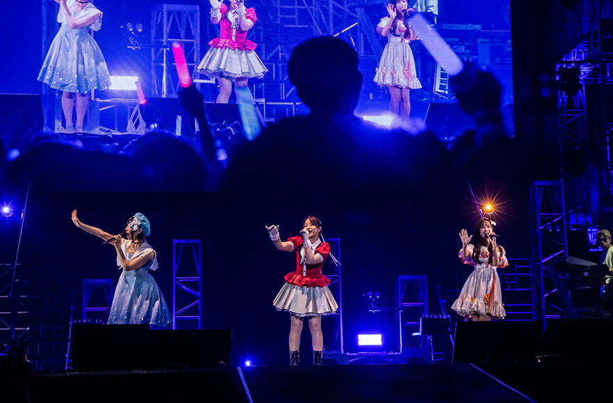 真白清美（CV.其原有沙） × 高木凛（CV.鷲見友美ジェナ） from ウタヒメドリーム オールスターズ × 紺野純子（CV.河瀬茉希） from フランシュシュ