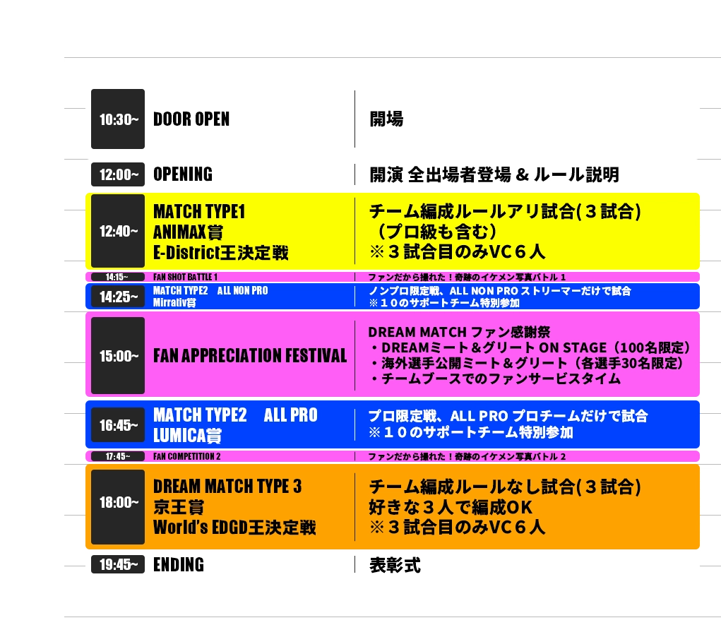 タイムテーブル